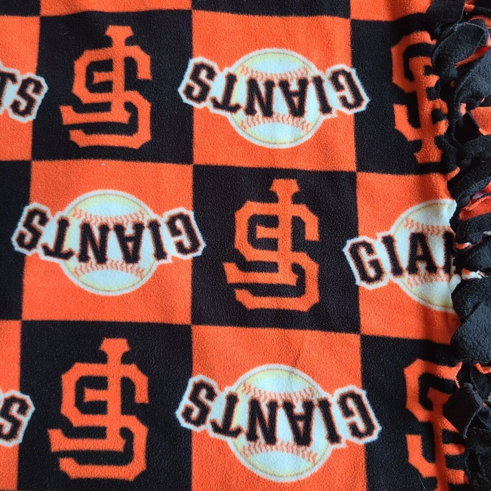 Handmade San Francisco Giants Tie Blanket - Picture 7 of 7